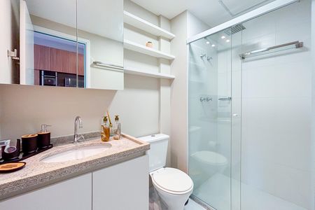 Studio para alugar com 24m², 1 quarto e sem vagaBanheiro