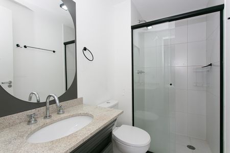Studio para alugar com 25m², 1 quarto e sem vaga Studio para alugar com 25m², 1 quarto e sem vagaBanheiro