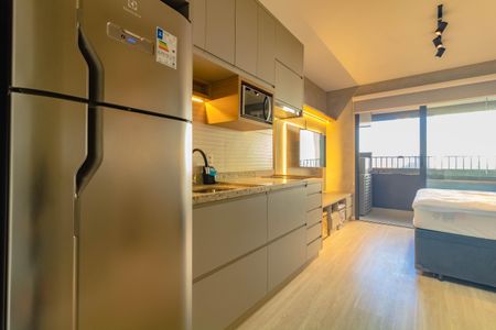 Studio à venda com 25m², 1 quarto e sem vagaCozinha 