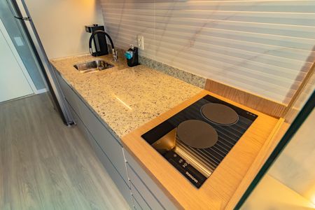 Studio à venda com 25m², 1 quarto e sem vagaCozinha 