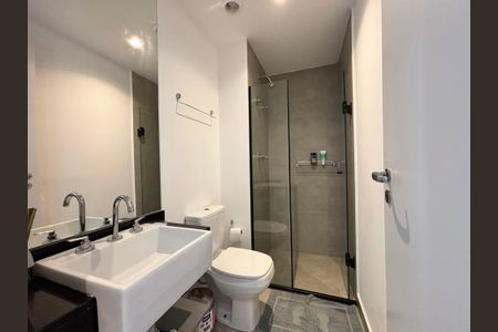 Studio para alugar com 24m², 1 quarto e sem vaga Studio para alugar com 24m², 1 quarto e sem vagaBanheiro