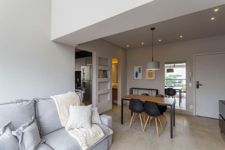 Sala de apartamento para alugar com 1 quarto, 70m² em Vila Olímpia, São Paulo