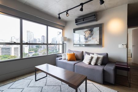 Sala de apartamento para alugar com 1 quarto, 70m² em Itaim Bibi, São Paulo