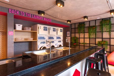 Studio para alugar com 24m², 1 quarto e sem vaga Studio para alugar com 24m², 1 quarto e sem vagaLavanderia