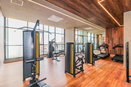 Apartamento para alugar com 34m², 1 quarto e 1 vaga Apartamento para alugar com 34m², 1 quarto e 1 vagaÁrea comum - Academia