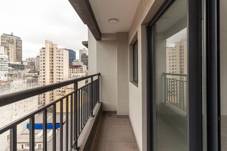 Studio à venda com 28m², 1 quarto e sem vagaVaranda