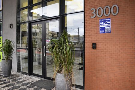 Studio para alugar com 33m², 1 quarto e sem vagaFachada + Plaquinha