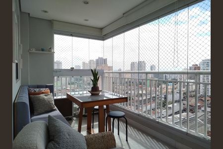 Varanda da Sala de apartamento à venda com 2 quartos, 63m² em Tatuapé, São Paulo