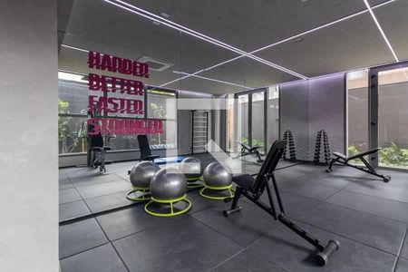 Studio para alugar com 24m², 1 quarto e sem vaga Studio para alugar com 24m², 1 quarto e sem vagaÁrea comum - Academia