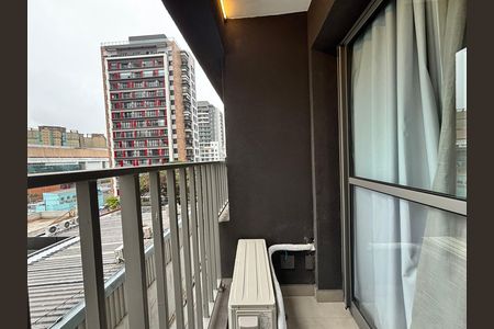 Studio para alugar com 24m², 1 quarto e sem vaga Studio para alugar com 24m², 1 quarto e sem vagaVaranda