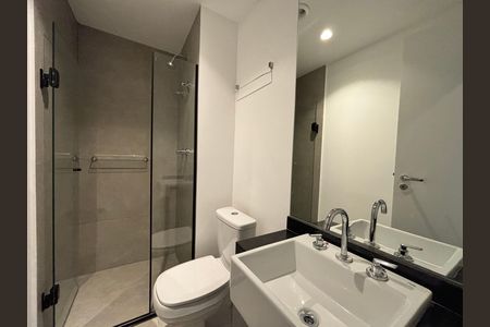 Studio para alugar com 24m², 1 quarto e sem vaga Studio para alugar com 24m², 1 quarto e sem vagaBanheiro