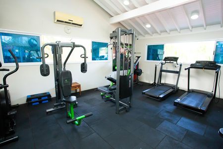 Casa de condomínio para alugar com 133m², 2 quartos e 2 vagas Casa de condomínio para alugar com 133m², 2 quartos e 2 vagasÁrea comum - Academia