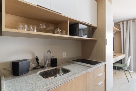 Studio para alugar com 25m², 1 quarto e sem vaga Studio para alugar com 25m², 1 quarto e sem vagaCozinha