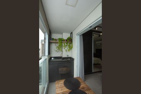 Studio para alugar com 25m², 1 quarto e sem vagaVaranda