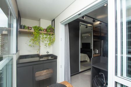 Studio para alugar com 25m², 1 quarto e sem vagaVaranda