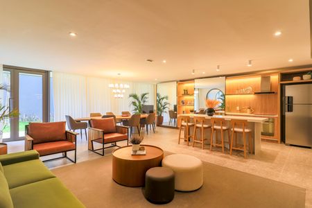 Apartamento para alugar com 43m², 2 quartos e sem vaga Apartamento para alugar com 43m², 2 quartos e sem vagaÁrea comum - Salão de festas