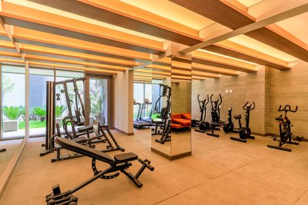 Apartamento para alugar com 43m², 2 quartos e sem vaga Apartamento para alugar com 43m², 2 quartos e sem vagaÁrea comum - Academia