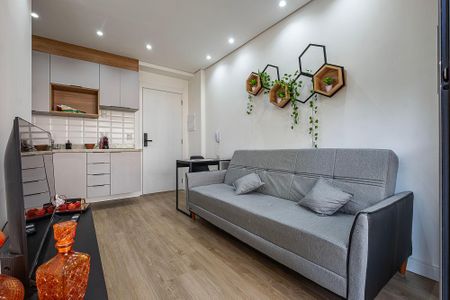 Sala/Cozinha de apartamento para alugar com 1 quarto, 28m² em Jardim Paulista, São Paulo