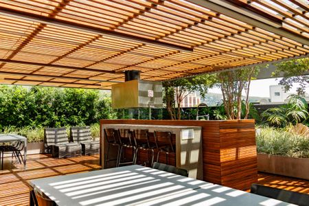 Studio à venda com 35m², 1 quarto e 1 vaga Studio à venda com 35m², 1 quarto e 1 vagaÁrea comum - Churrasqueira