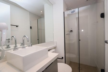 Studio para alugar com 20m², 1 quarto e sem vaga Studio para alugar com 20m², 1 quarto e sem vagaBanheiro