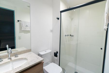 Studio para alugar com 29m², 1 quarto e sem vaga Studio para alugar com 29m², 1 quarto e sem vagaBanheiro da Suíte