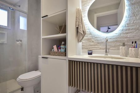 Apartamento para alugar com 58m², 2 quartos e 2 vagasBanheiro