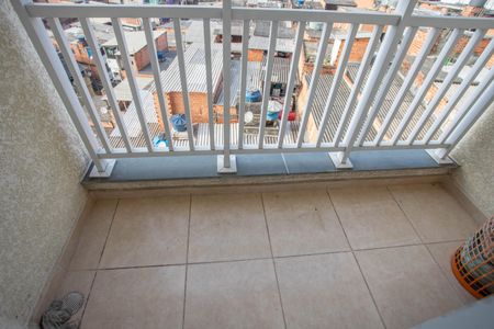 Apartamento à venda com 46m², 2 quartos e 1 vagaVaranda da sala 