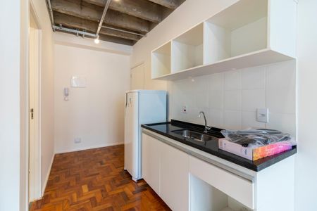 Studio para alugar com 27m², 1 quarto e sem vagaCozinha