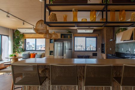 Studio para alugar com 25m², 1 quarto e 1 vaga Studio para alugar com 25m², 1 quarto e 1 vagaÁrea comum - Churrasqueira