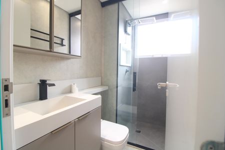 Banheiro de apartamento para alugar com 2 quartos, 42m² em Usina Piratininga, São Paulo