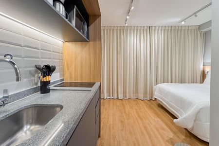 Studio à venda com 26m², 1 quarto e sem vagaCozinha