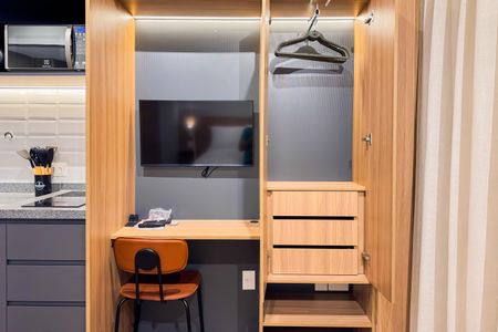 Studio à venda com 26m², 1 quarto e sem vagaArmários