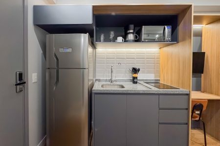 Studio à venda com 26m², 1 quarto e sem vagaCozinha