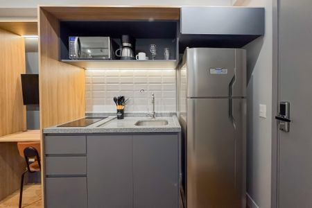 Studio à venda com 26m², 1 quarto e sem vagaCozinha