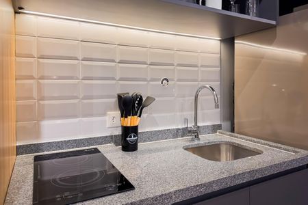 Studio à venda com 26m², 1 quarto e sem vagaCozinha