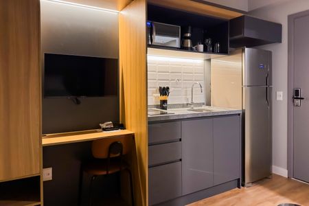Studio à venda com 26m², 1 quarto e sem vagaCozinha