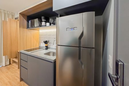 Studio à venda com 26m², 1 quarto e sem vagaCozinha