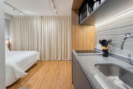 Studio à venda com 26m², 1 quarto e sem vagaCozinha