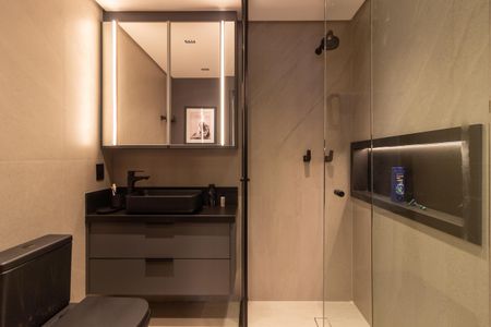 Apartamento à venda com 58m², 1 quarto e 1 vagaBanheiro