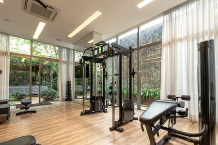 Studio para alugar com 52m², 1 quarto e 1 vaga Studio para alugar com 52m², 1 quarto e 1 vagaÁrea comum - Academia