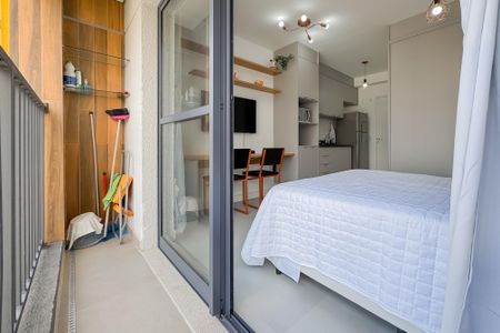 Studio à venda com 23m², 1 quarto e sem vagaVaranda