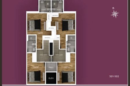 Apartamento à venda com 111m², 2 quartos e 2 vagas Apartamento à venda com 111m², 2 quartos e 2 vagasPlanta