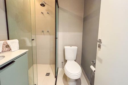 Studio para alugar com 25m², 1 quarto e sem vaga Studio para alugar com 25m², 1 quarto e sem vagaBanheiro