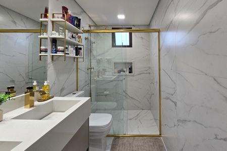 Apartamento à venda com 106m², 3 quartos e 2 vagasBanheiro da Suíte 2