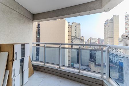 Varanda de apartamento à venda com 1 quarto, 45m² em Santa Ifigênia, São Paulo