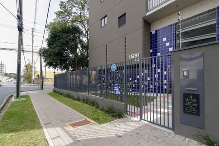 Studio para alugar com 25m², 1 quarto e sem vagaFachada + Placa