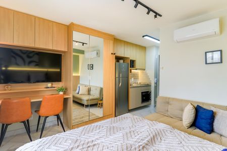 Studio para alugar com 26m², 1 quarto e sem vagaSala/Quarto