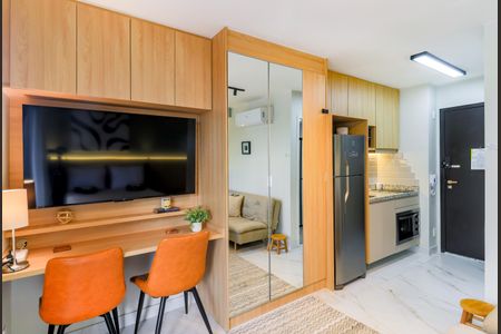 Studio para alugar com 26m², 1 quarto e sem vagaSala/Quarto