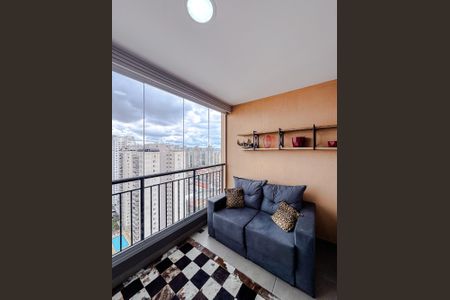 Varanda de kitnet/studio à venda com 1 quarto, 27m² em Belenzinho, São Paulo