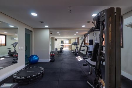 Apartamento para alugar com 34m², 1 quarto e 1 vaga Apartamento para alugar com 34m², 1 quarto e 1 vagaÁrea comum - Academia